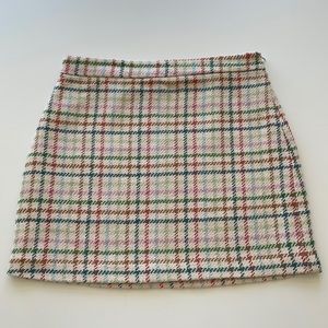 English factory plaid skirt